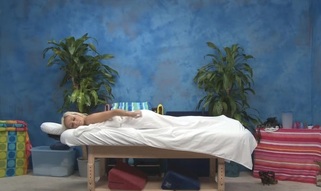 Hawt eighteen angel gets screwed hard by her massage therapist